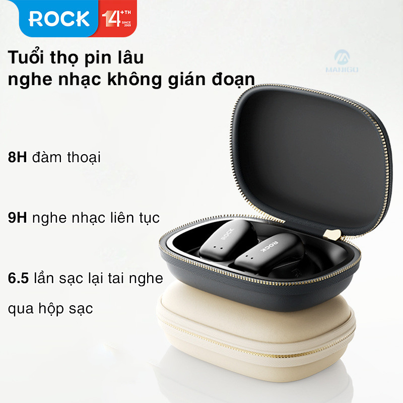 Tai nghe bluetooth không dây kẹp vành tai Rockspace X900 OWS Bluetooth Earphones Hàng chính hãng bảo hành 12 tháng