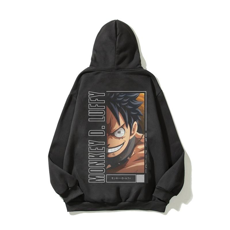 Áo Hoodie Nam Nữ LUFFY 3 Vải Nỉ Ngoại Dầy Nón 2 Lớp Tay Bo Gân, Anam Store