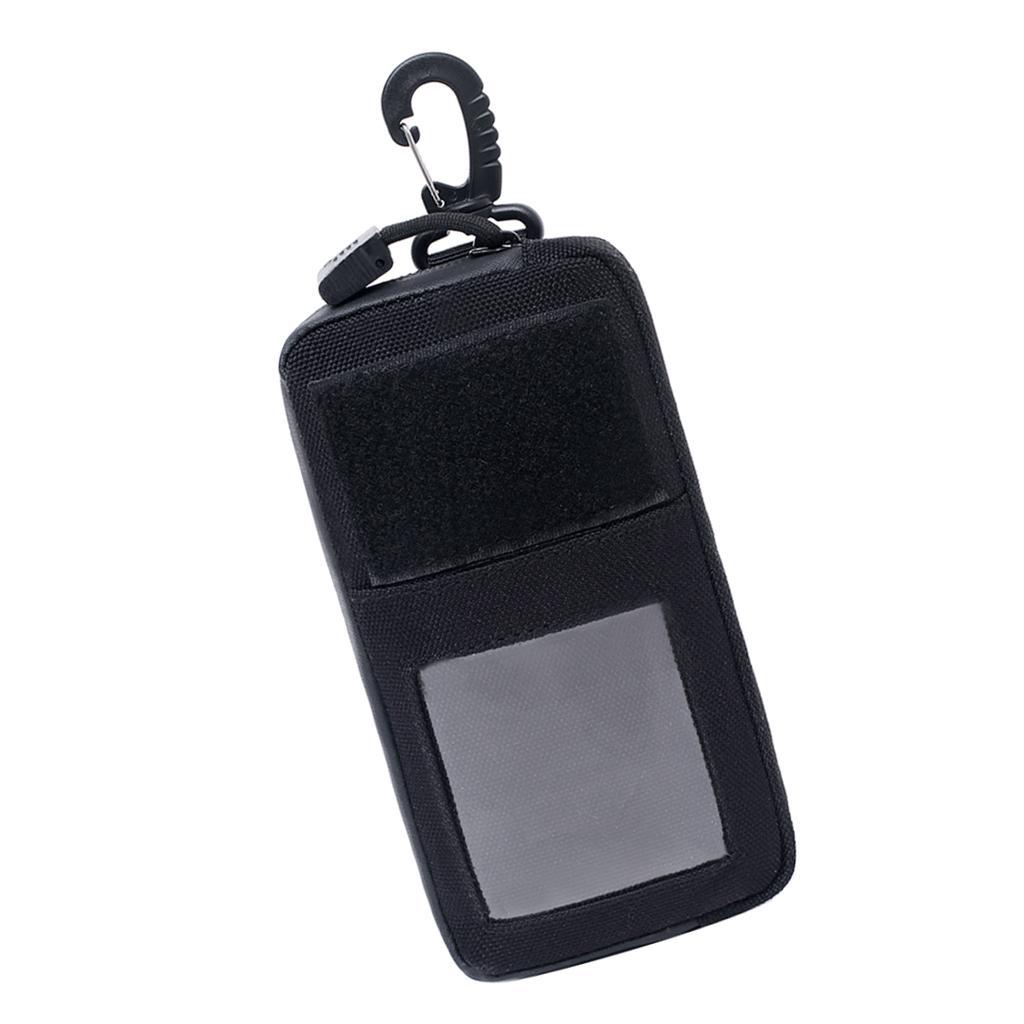 2 Pieces Nylon Waterproof Mini Wallet Card Money Key Pack Waist Bag Pack