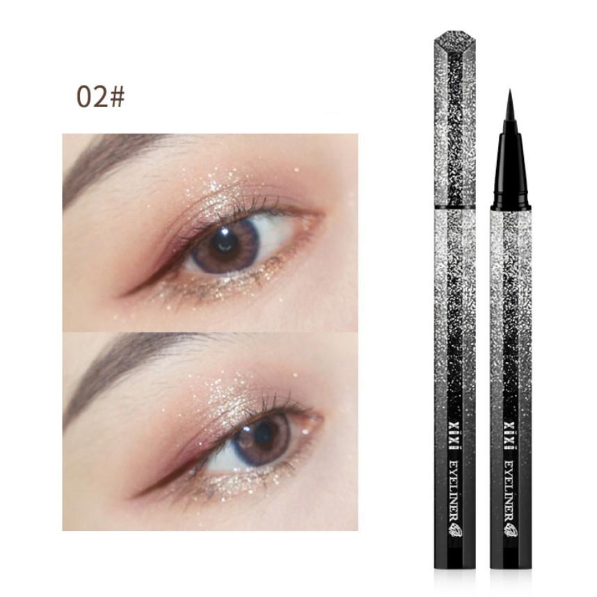 Bút kẻ mắt nước kim tuyến Xixi không trôi Waterproof Liquid Eyeliner Pen 1.2ml