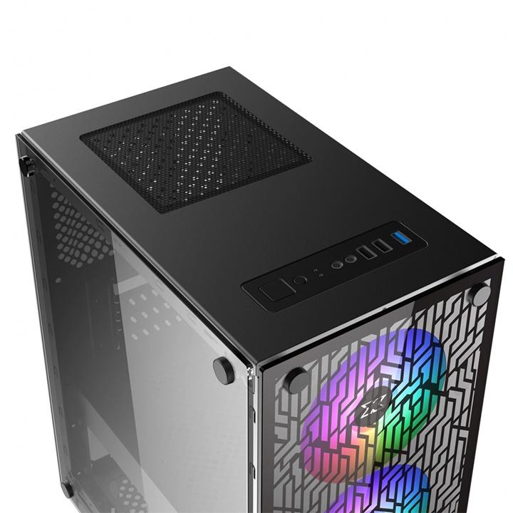 Thùng máy tính | Vỏ case Xigmatek NYX 3F RGB EN43057 Tặng 3 Fan - Hàng chính hãng