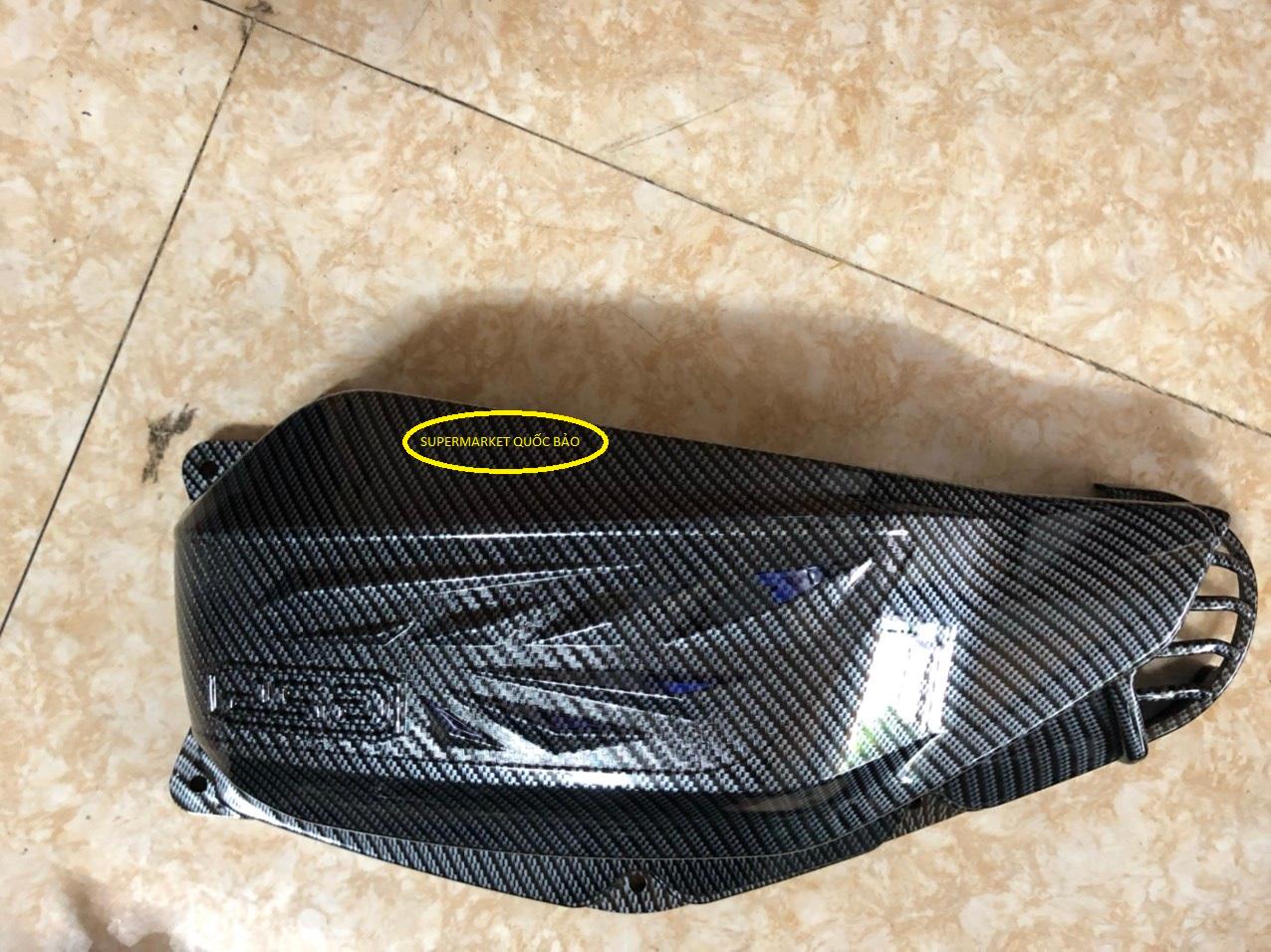 BỘ 2 MÓN CACBON ỐP PÔ E VÀ QUẠT GIÓ XE AIR BLADE 2013-2020