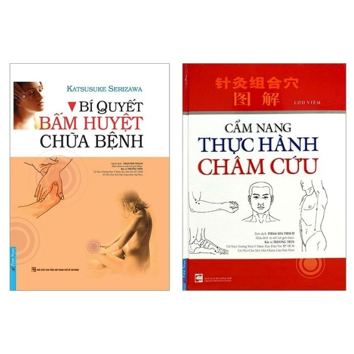 Combo sách Bí Quyết Bấm Huyệt Chữa Bệnh (Tái Bản 2019) + Cẩm Nang Châm Cứu (Tái Bản 2017)