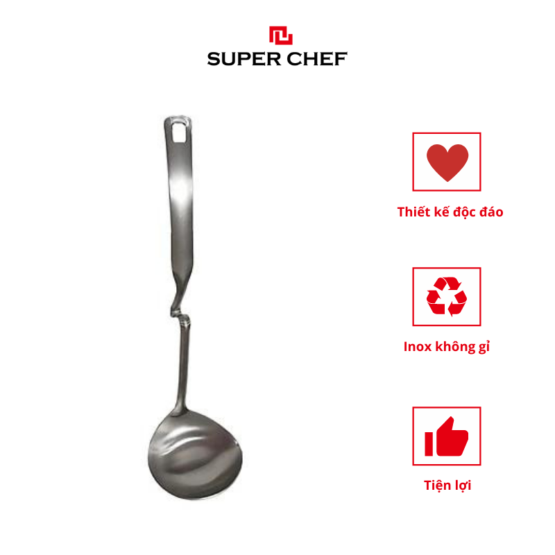 Vá súp có miệng rót Super Chef