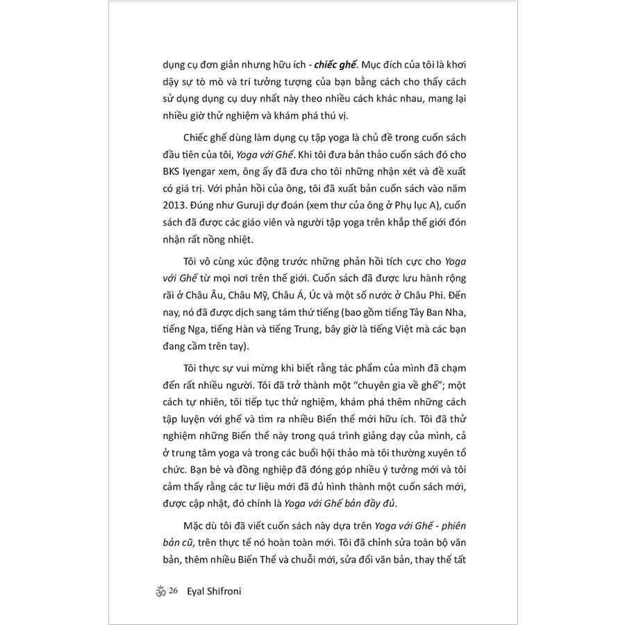 Sách Yoga Với Ghế Bản Đầy Đủ - Hướng Dẫn Thực Hành Toàn Diện Iyengar Yoga Với Ghế