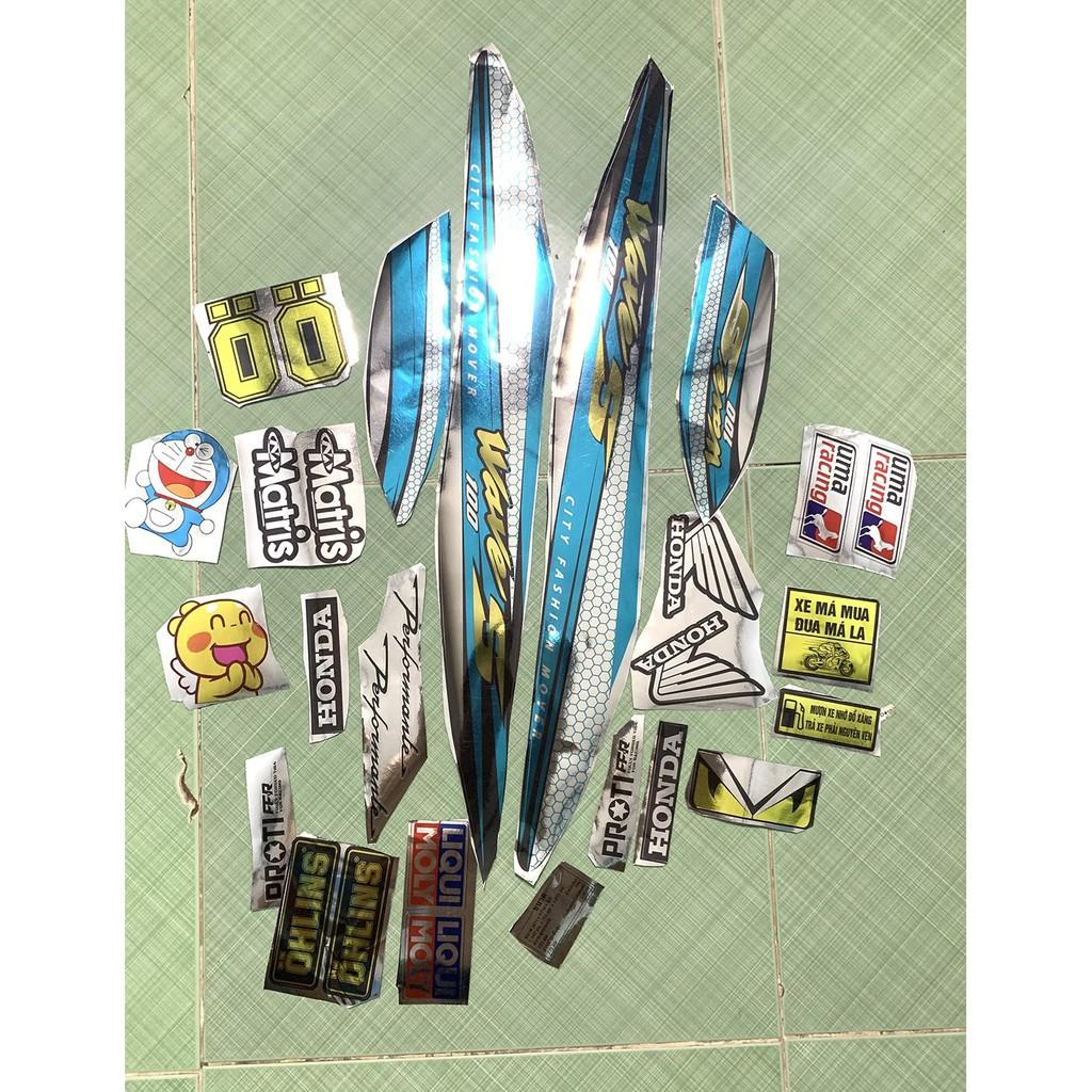 Tem wave S xanh ngọc crom 2006 - 2021