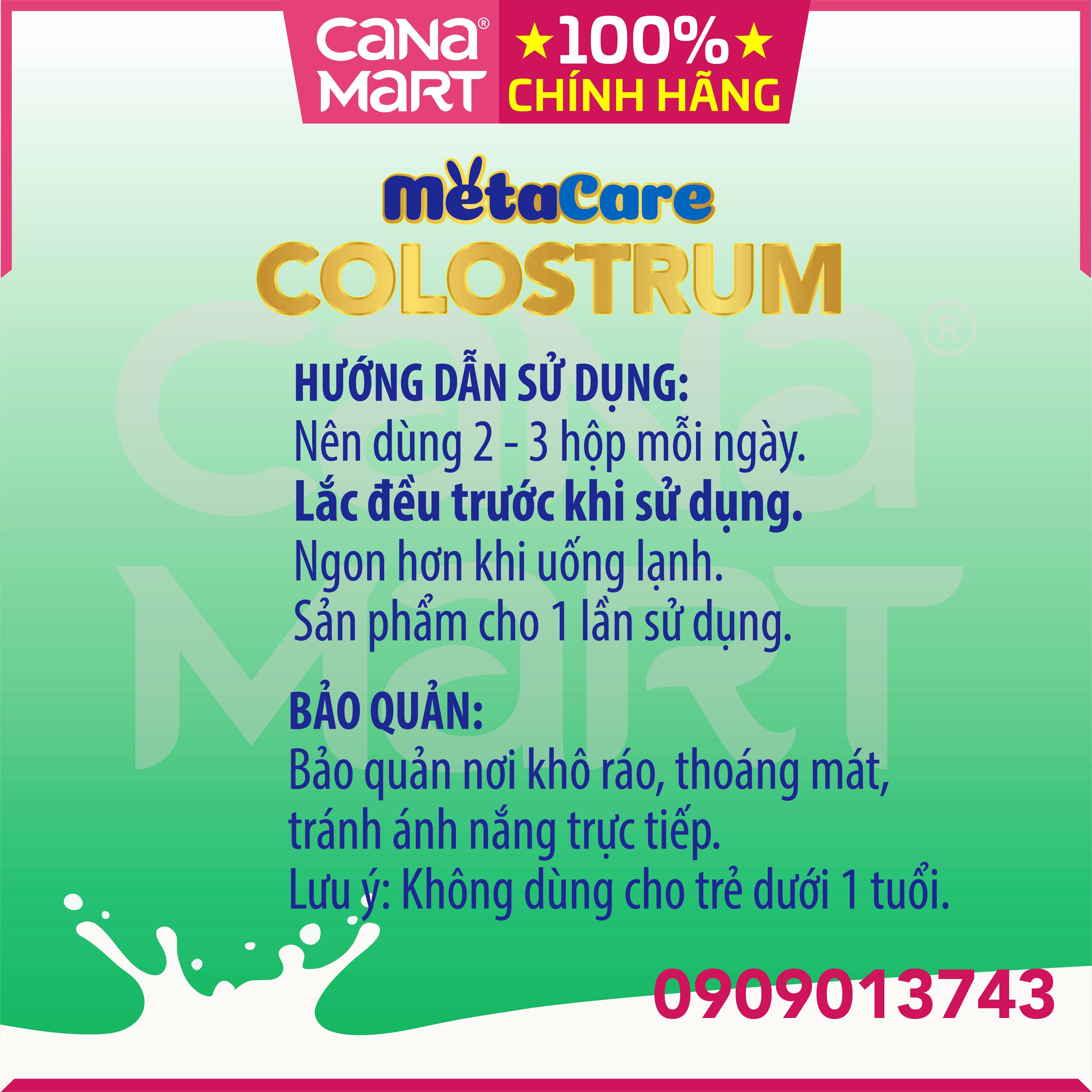 Thùng sữa nước Metacare COLOSTRUM sữa non giúp trẻ tăng cường hệ miễn dịch