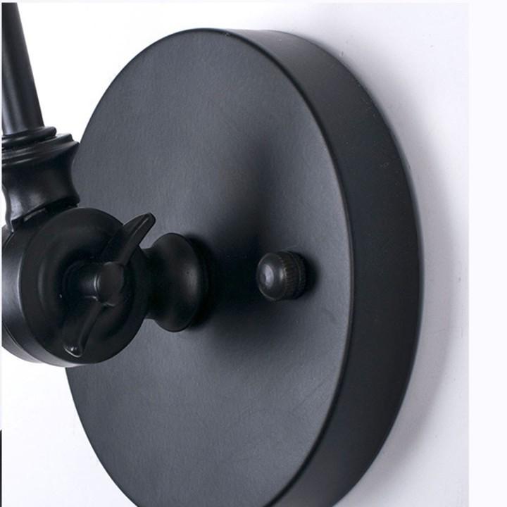 Đèn tường chao sắt thân gấp phong cách cổ điển
