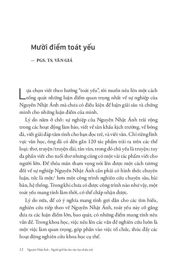 Sách Nguyễn Nhật Ánh - Người giữ lửa cho văn học thiếu nhi