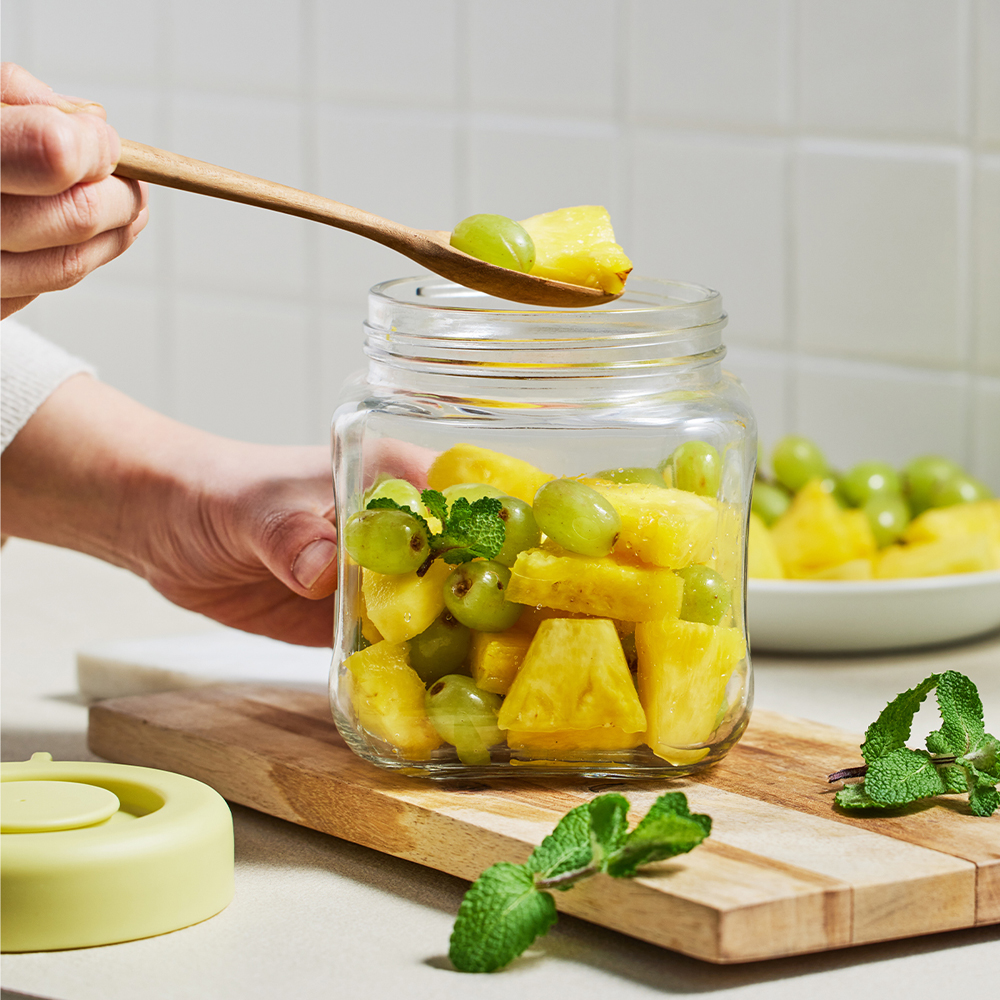 Hũ Đựng Thực Phẩm Bằng Thủy Tinh LocknLock Daily Breathing, Hàng Chính Hãng, Nắp Đậy Kín - JoyMall