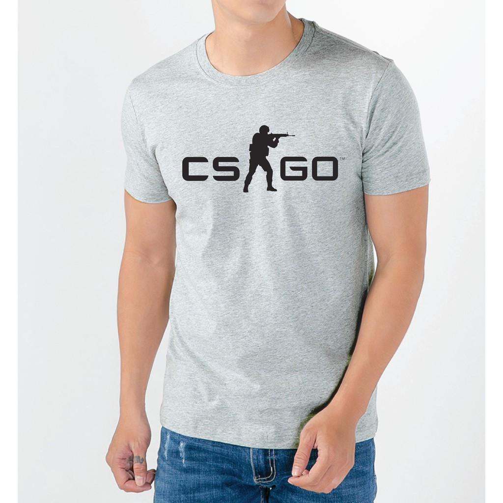 ÁO THUN CS:GO - COUNTER TERRORIST - XÁM