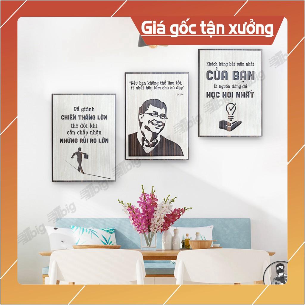 Bộ 3 tấm tranh động lực những câu nói hay của Bill Gates