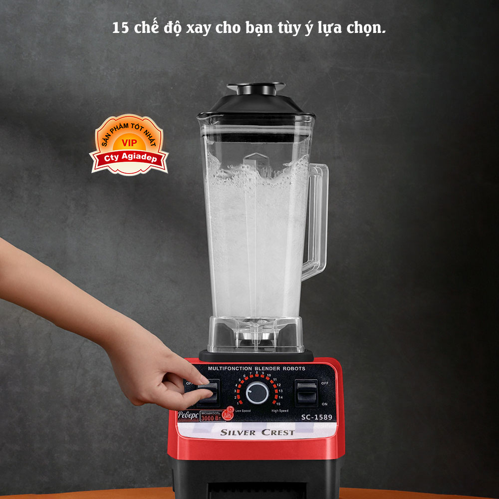 Máy Xay Công Nghiệp Máy xay sinh tố đa chức năng, thích hợp để dễ dàng làm rau, trái cây, sinh tố và sữa - Hàng chính hãng