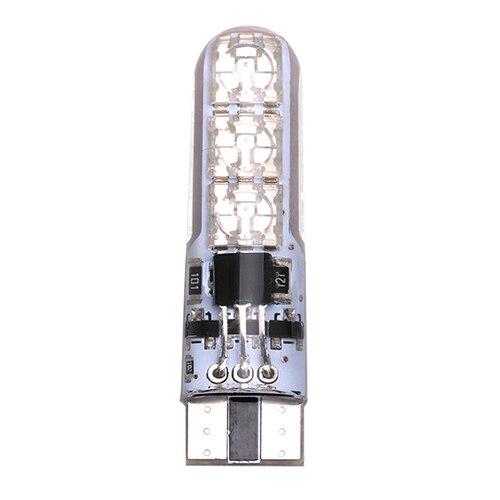 2 miếng T10 5050 Bóng đèn LED màu bóng đèn RGB 6SMD Wedge với điều khiển từ xa 12V