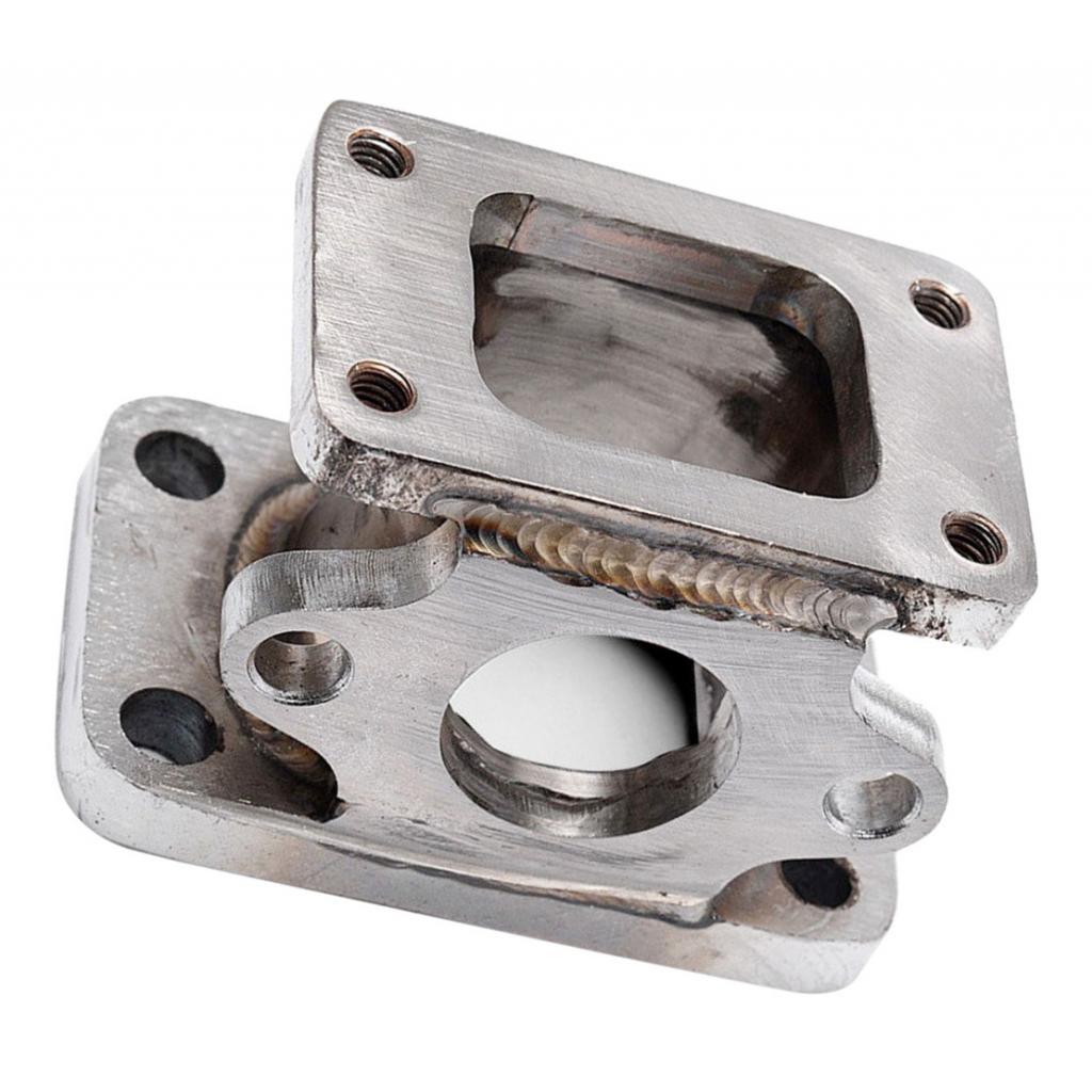 T25 T2 to T3 Car Exhaust Adapter Flange 38mm Turbo Wastegate Conversion Silver