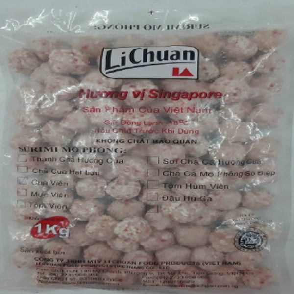 SURIMI MÔ PHỔNG CUA VIÊN 1kg