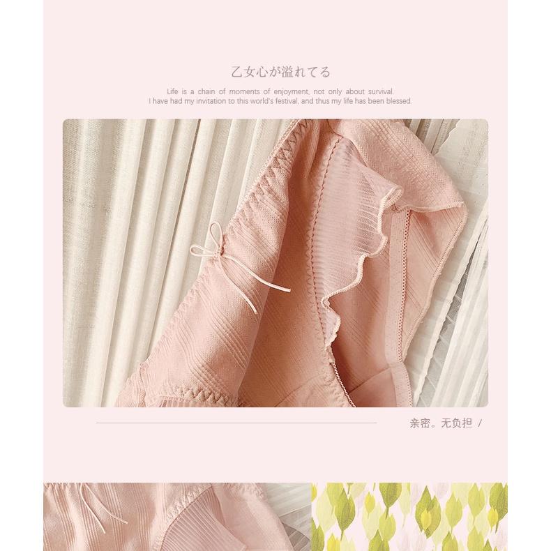 Quần Lót Nữ Cotton Viền Ren Bèo Thời Trang Xuất Đông Âu . Hàng Loại Đẹp.