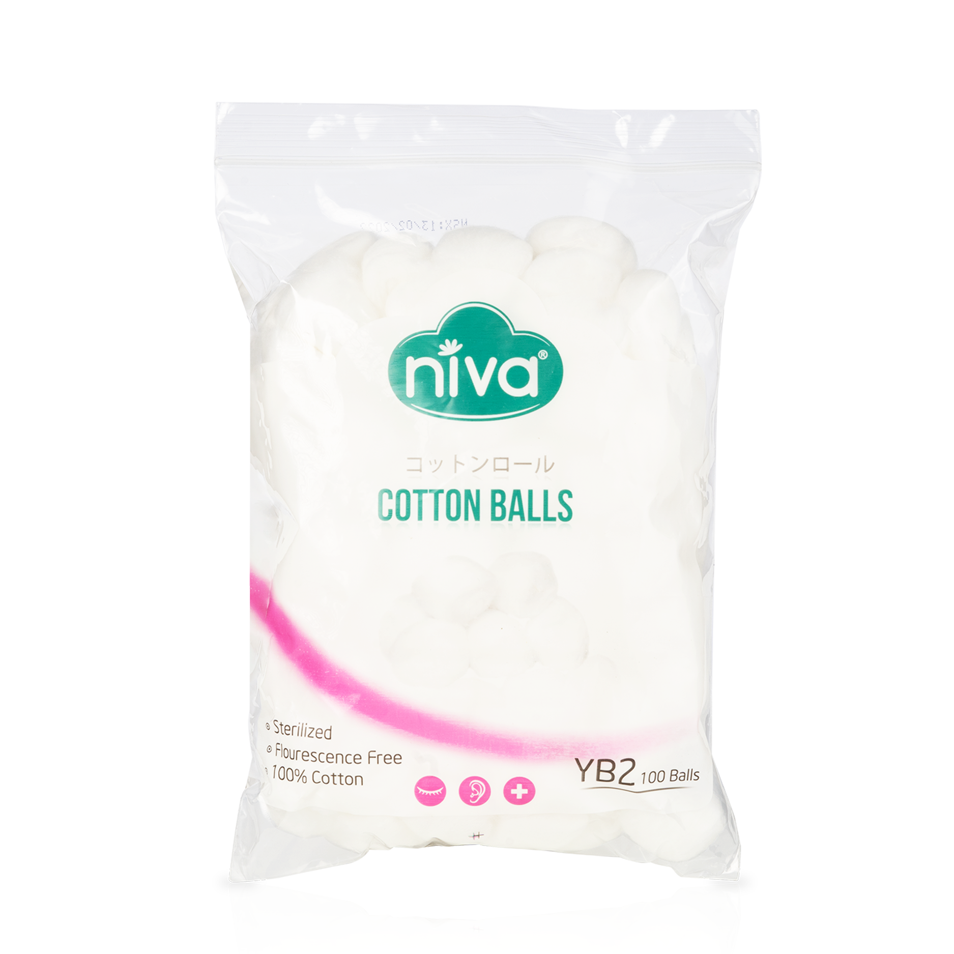Combo 05 Gói 100 Bông Gòn Viên Tròn Y Tế NIVA Yb2 Đường Kính 27mm Nhét Tai Cho Phụ Nữ Sau Sinh