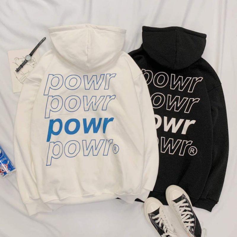 Áo khoác nỉ hoodie powr đủ màu siêu hot