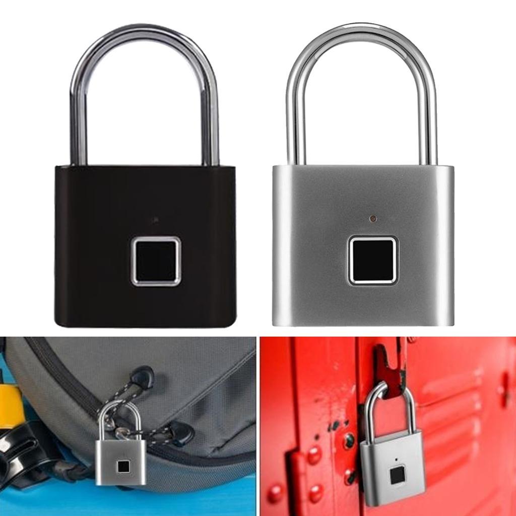 Rechargeable Anti-   Fingerprint Lock   black