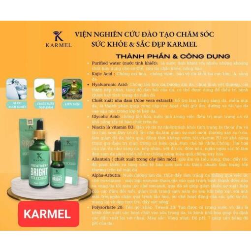 SERUM ĐTRI THÂM NÁM KARMEL TREATMENT BRIGHT 2IN1 10ml