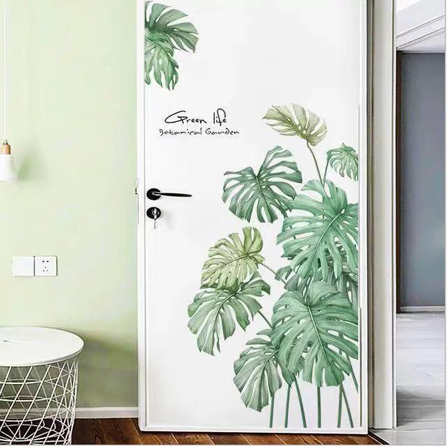 Decal dán tủ lạnh phong cách Hàn Quốc Green Life DKN136 (108 x 78 cm)