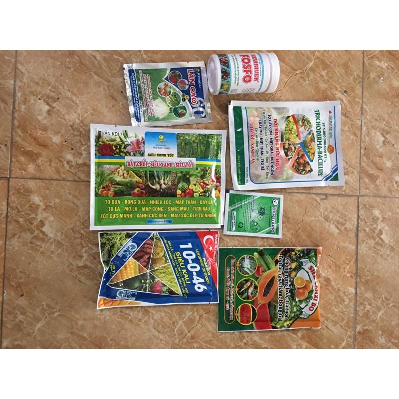 Combo phân bón đầy đủ cho cây trồng