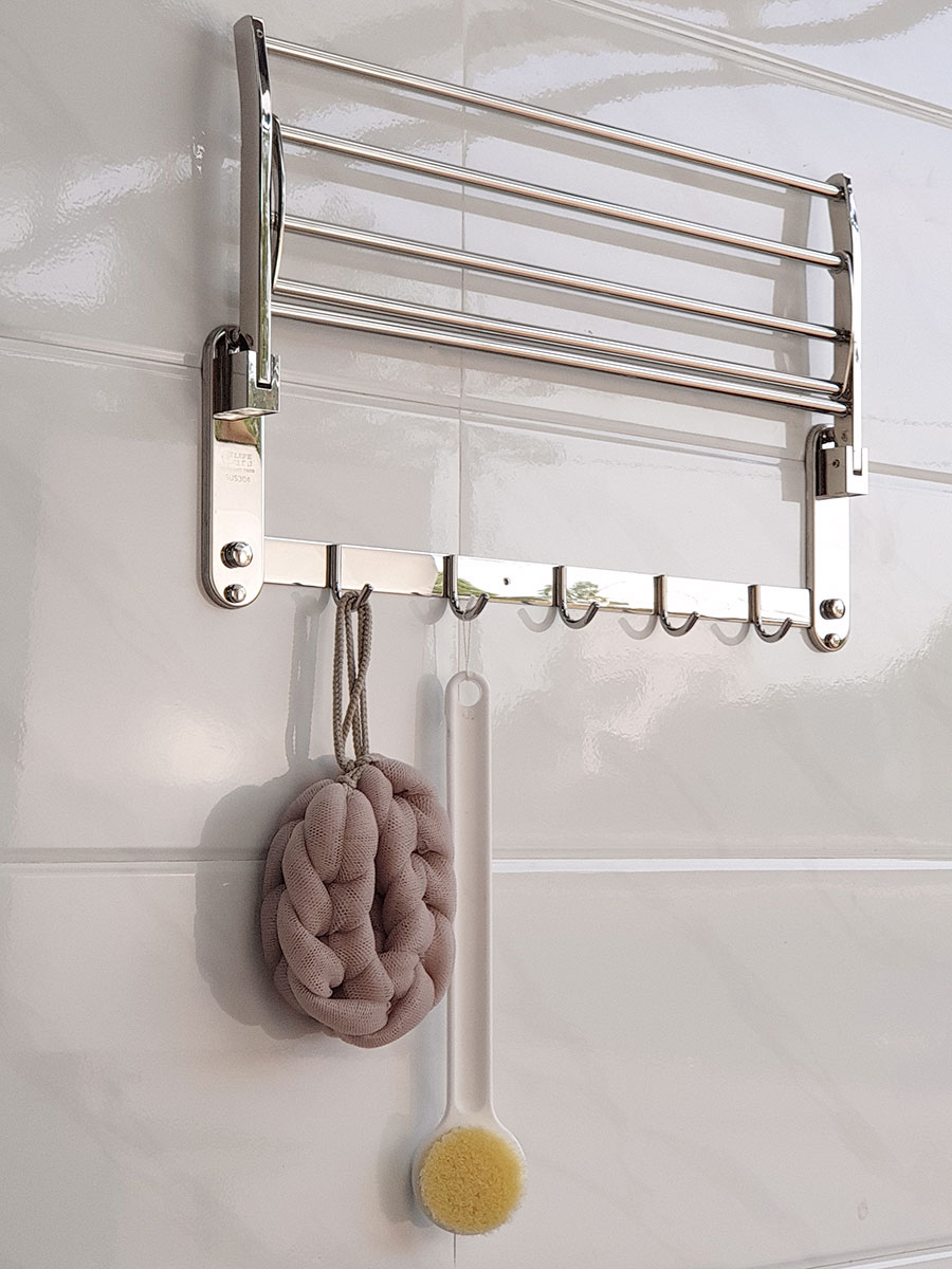 Kệ treo khăn tắm Inox SUS 304 đa chức năng Eurolife EL-B7
