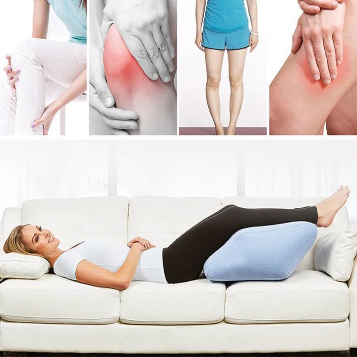 1 Chiếc Di Động Bơm Hơi Cao Nêm Chân Chân Gối Ngủ Hỗ Trợ Đầu Gối Đệm Giữa Hai Chân Với Máy Bơm Hơi Bơm