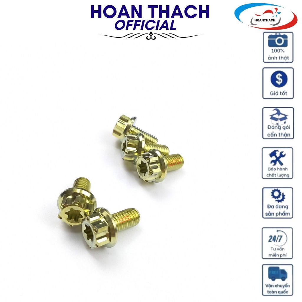 Ốc 8L10 Titan Vàng Đầu Salaya dùng cho nhiều dòng xe HOANTHACH SP017499 (giá 1 con)