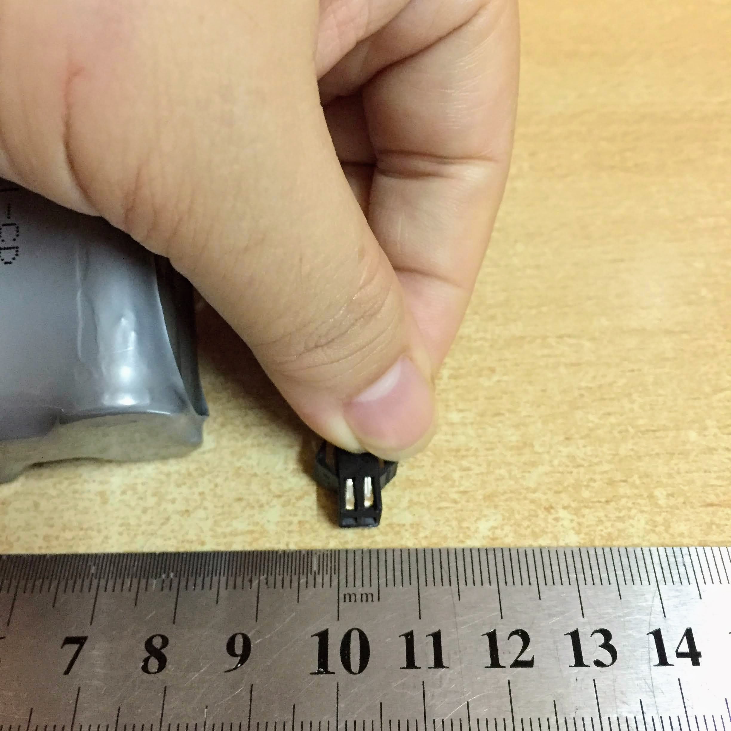 Pin sạc 6V dung lượng 800mAh xếp tầng chân cắm Jack SM càng cua đen