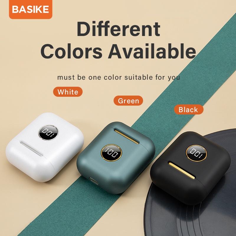 Tai nghe Bluetooth BASIKE TW11 TWS Không Dây 5.0 - Hàng Nhập Khẩu