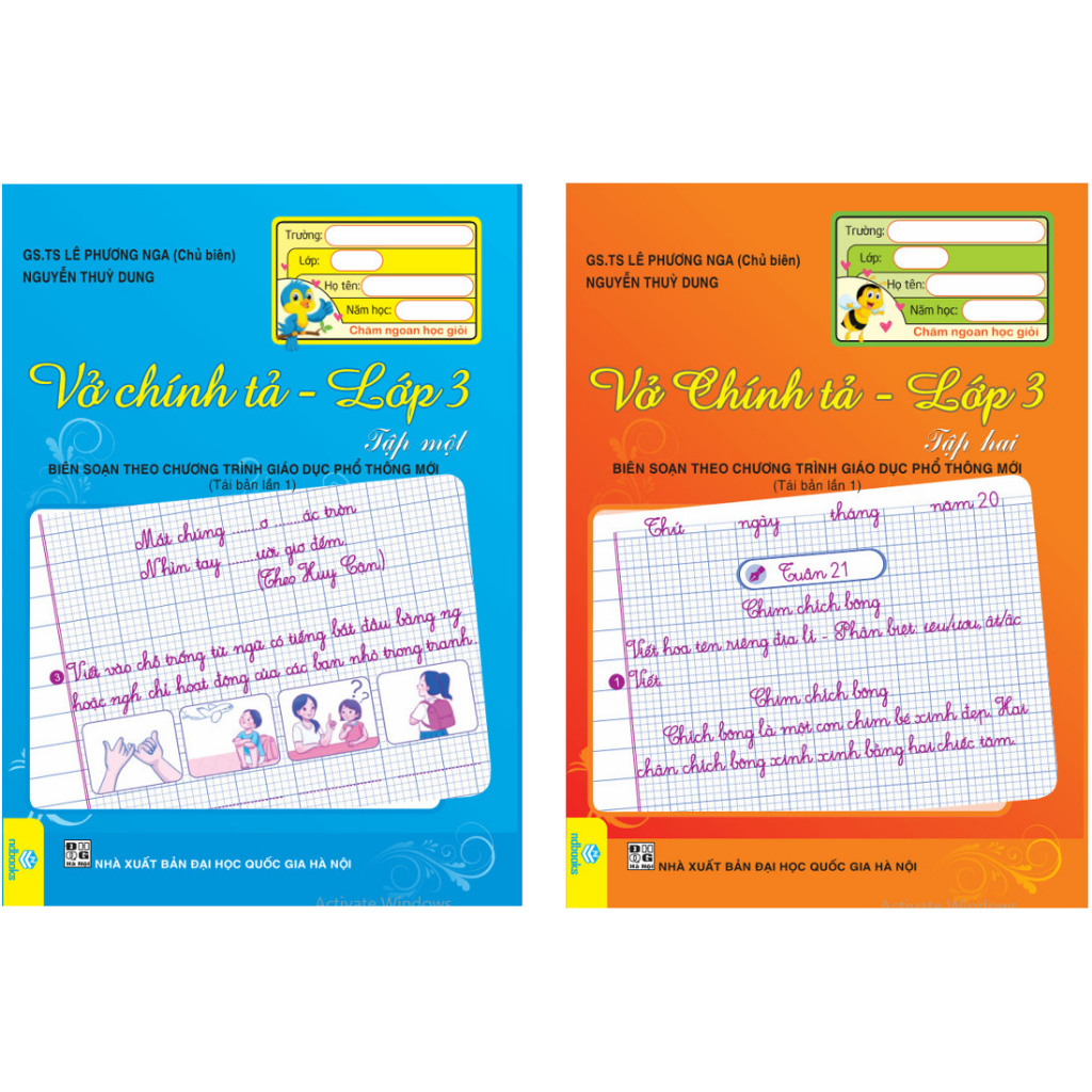 Sách - Combo 2 cuốn Vở Chính Tả Lớp 3  - ndbooks