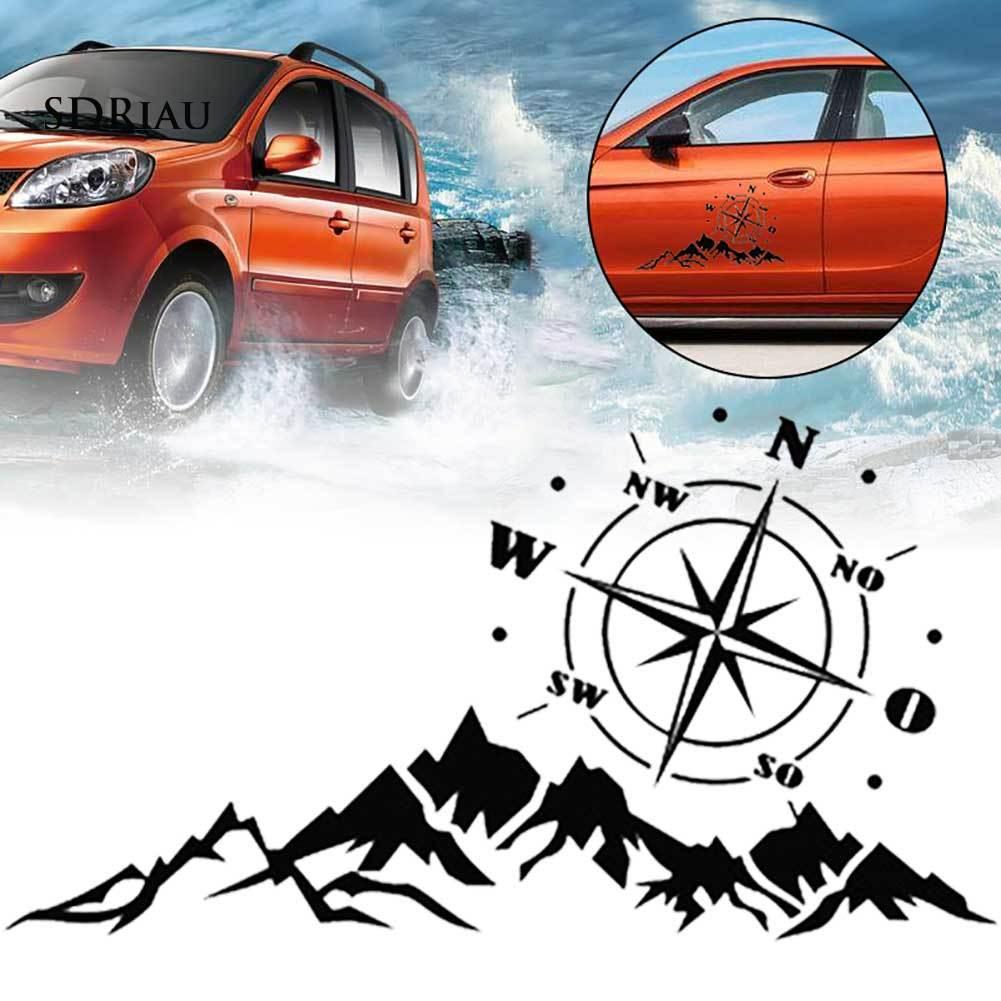 Sticker Dán Trang Trí Xe Hơi Hình La Bàn Độc Đáo