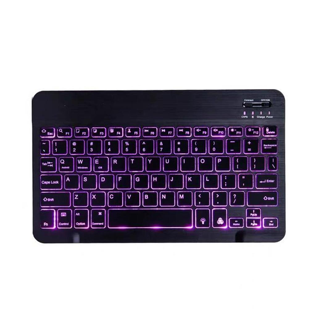 Universal Bluetooth Keyboard With Backlit 7-Colors Tablet