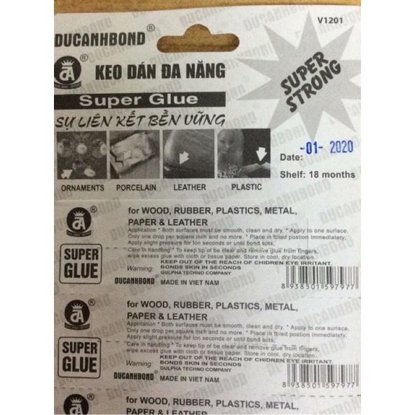 Keo dán đa năng Super Glue siêu dính dán mọi vật liệu siêu chắc chắn