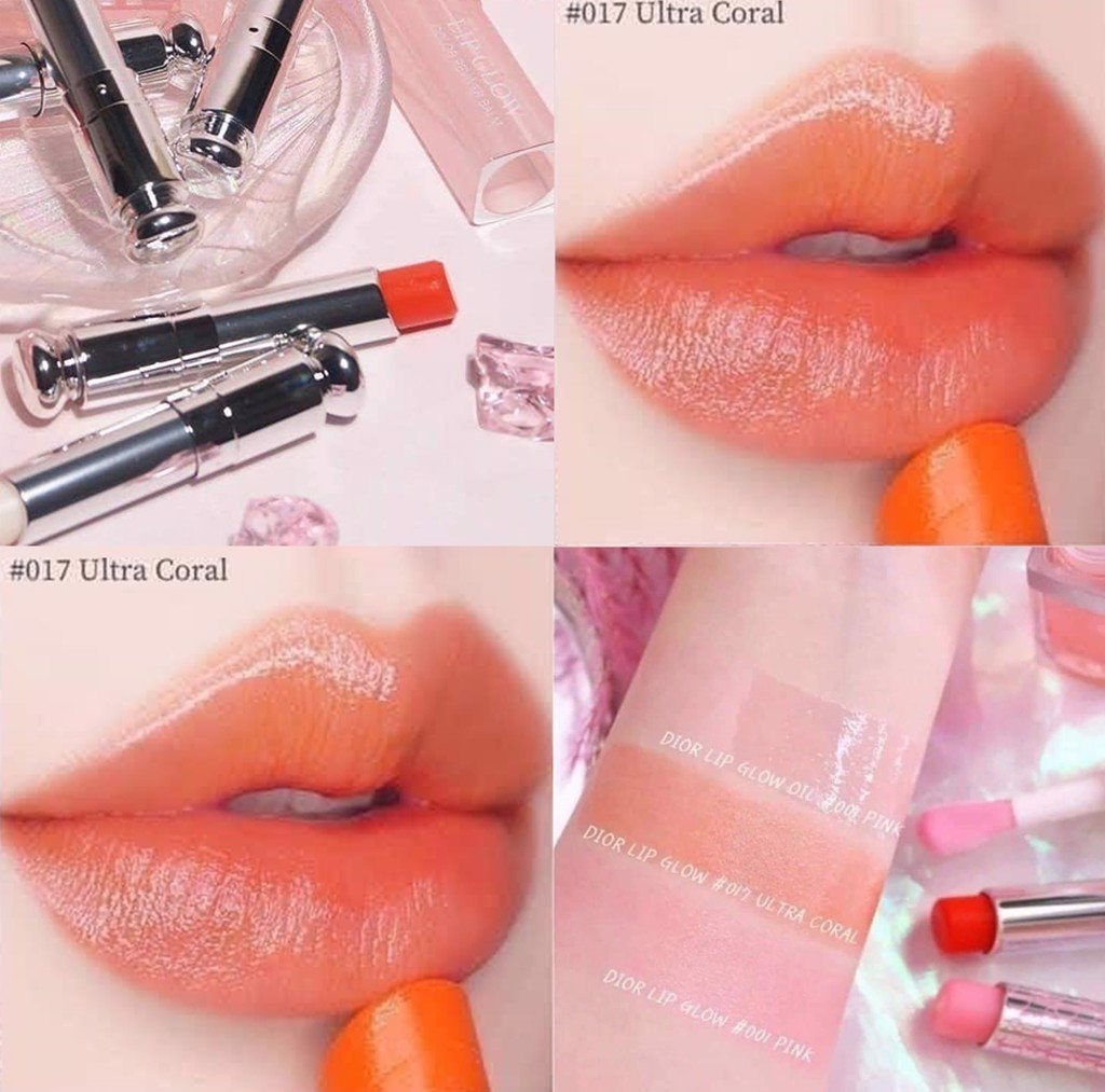 Son Dưỡng Dior Addict Lip Glow Màu 017 Ultra Coral ( Mới Nhất )