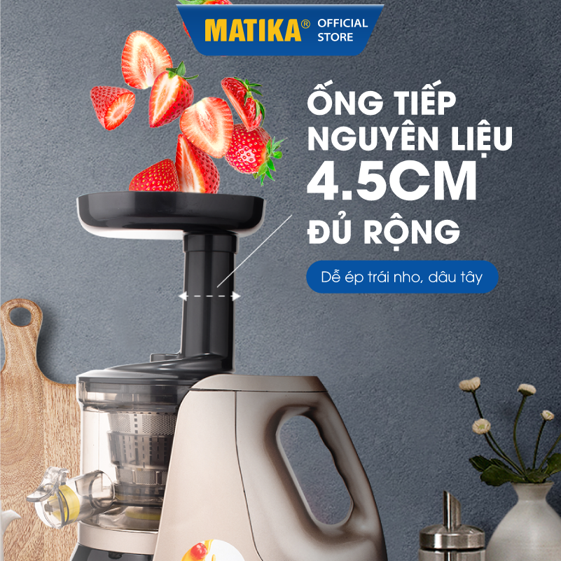 Máy Ép Chậm MATIKA 1L 150W MTK-3235, Hàng Chính Hãng