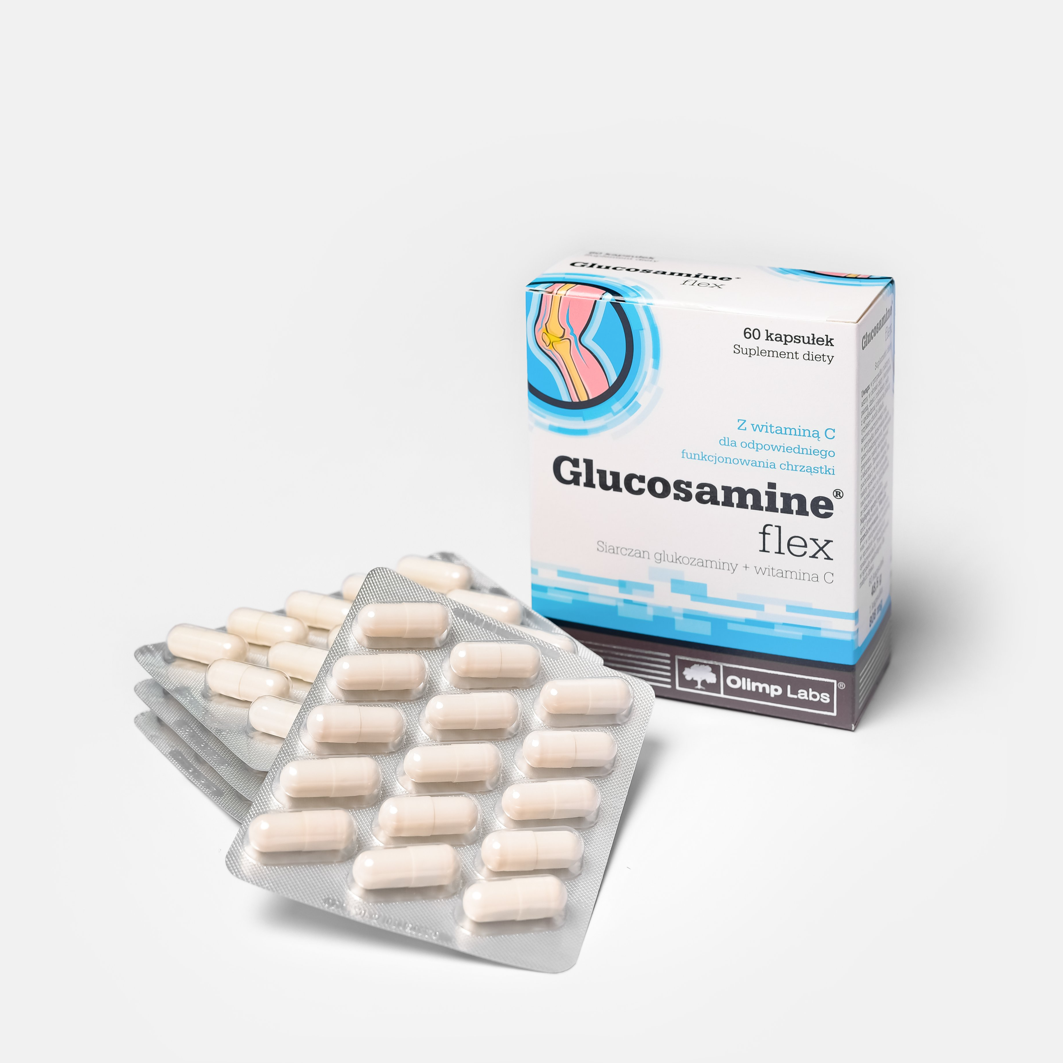 Viên uống bổ khớp Glucosamin Flex hỗ trợ giảm các triệu chứng của thoái hóa khớp, đau sưng khớp, khô khớp