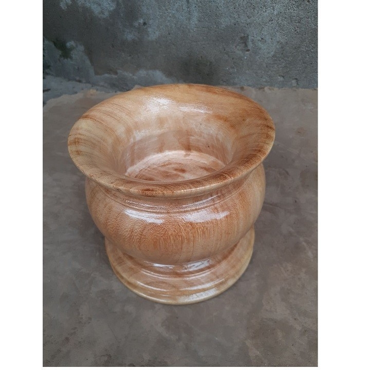 Bát nhang gỗ gỏ đỏ ngang 16cm