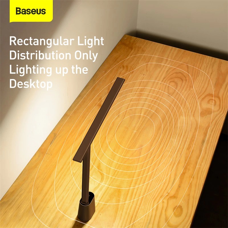 (Hàng chính hãng) Đèn LED Baseus để bàn bảo vệ mắt với ánh sáng thông minh thích ứng độ sáng đèn ngủ và làm việc