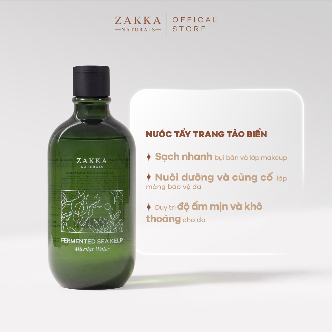 Combo Tảo Biển Làm Sạch Và Dưỡng Ẩm Da Zakka Naturals