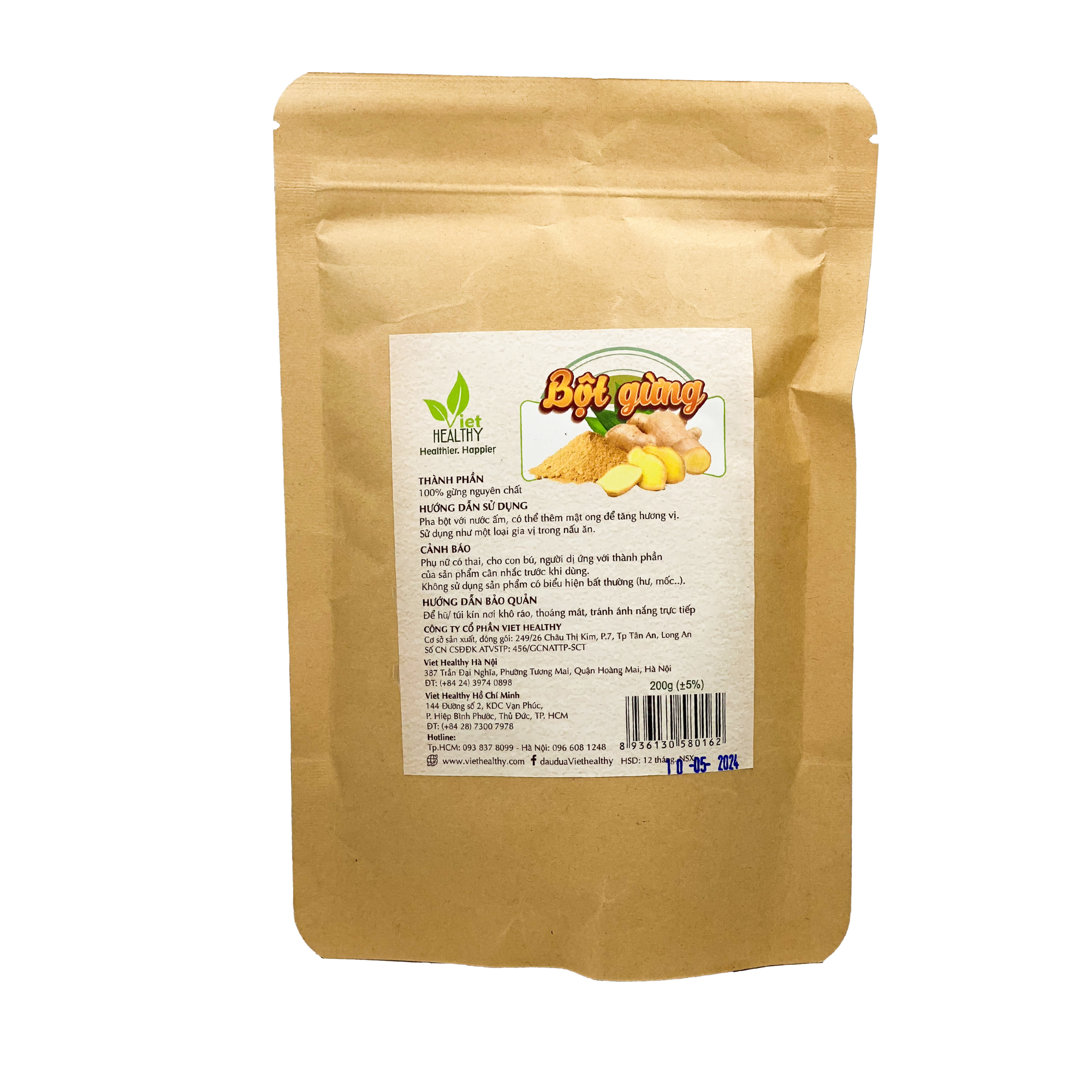 Bột Gừng  Viet Healthy 200g
