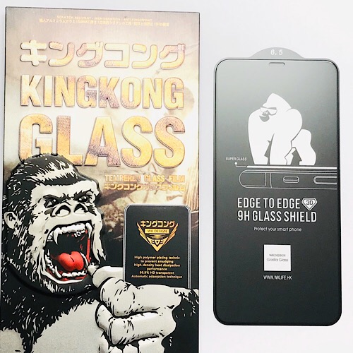 Miếng dán cường lực màn hình cho iPhone Xs Max hiệu Kingkong chuẩn 9H 0.2 mm 3 trong 1 - Hàng nhập khẩu