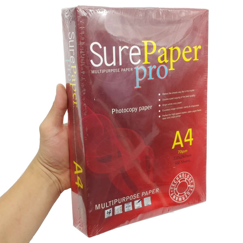 Giấy Photo SurePaper Pro A4 70gsm G21 (500 Tờ)