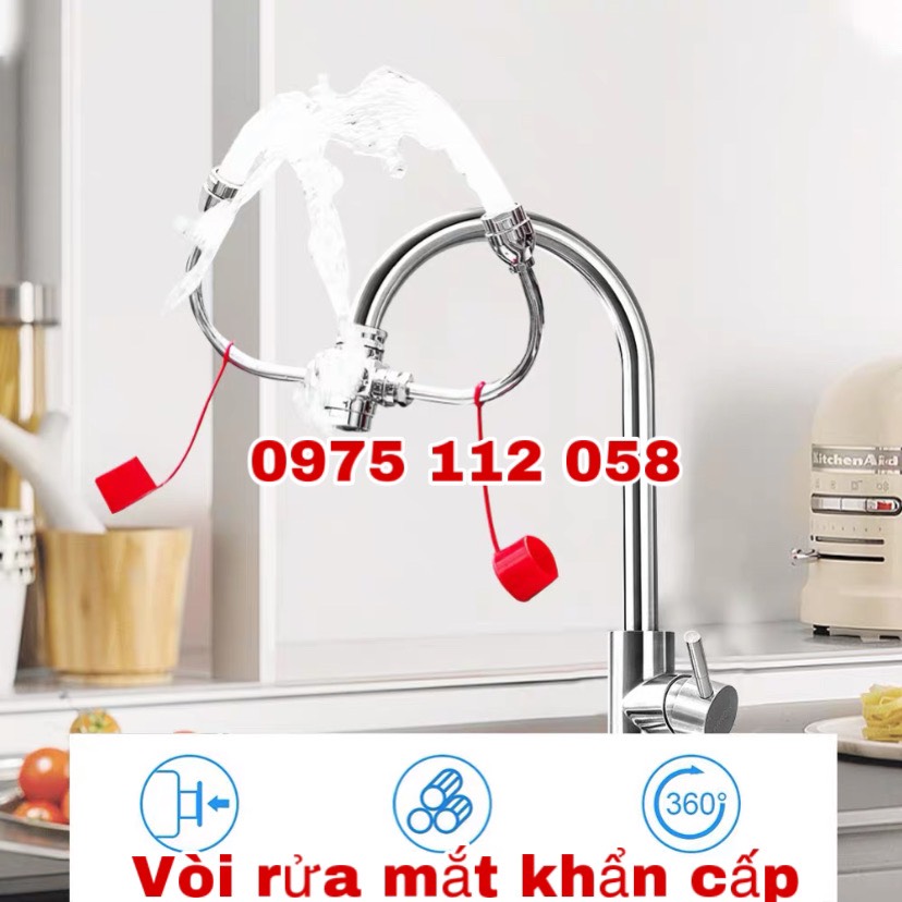 Vòi rửa mắt kết hợp rửa tay khẩn cấp