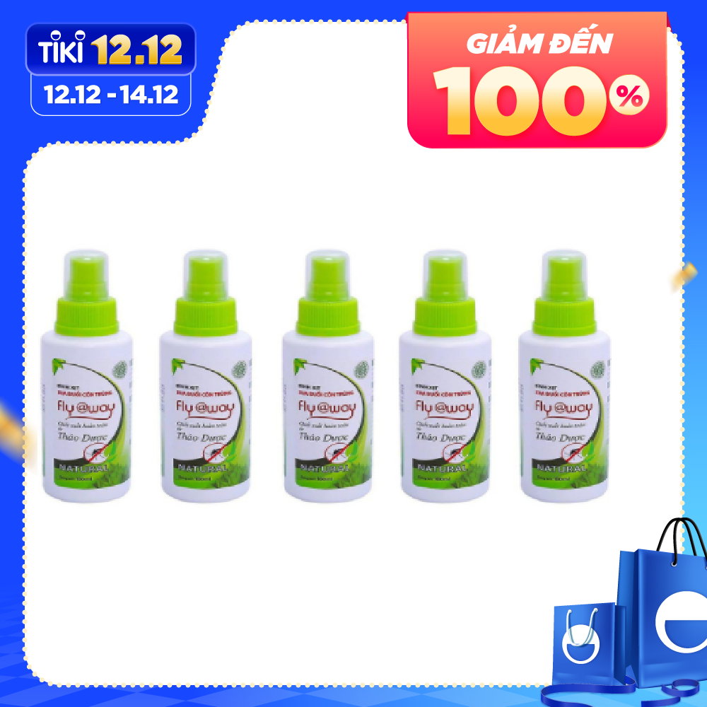 Combo Tiết Kiệm 5 Chai Xịt Chống Muỗi Và Côn Trùng Cho Trẻ Nhỏ Và Gia Đình Bảo Nhiên Chai 100ml - Chăm Sóc Và Bảo Vệ Làn Da Trẻ Nhỏ