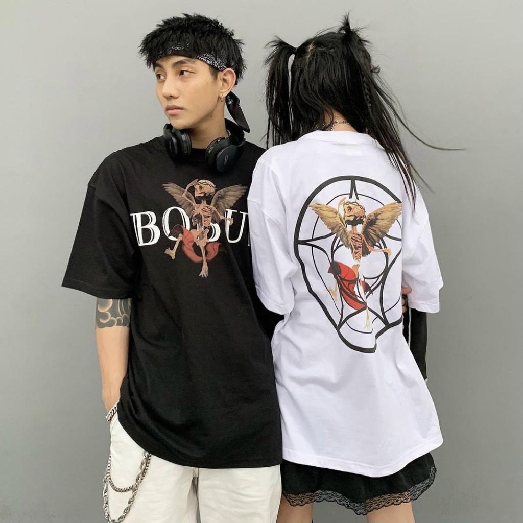 Áo thun local brand bobui big logo tay lỡ unisex