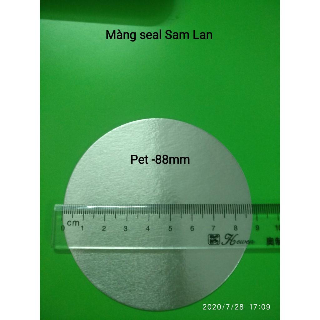 100 chiếc Màng seal nhôm PET phi 88 mm- chuyên dùng cho chai PET