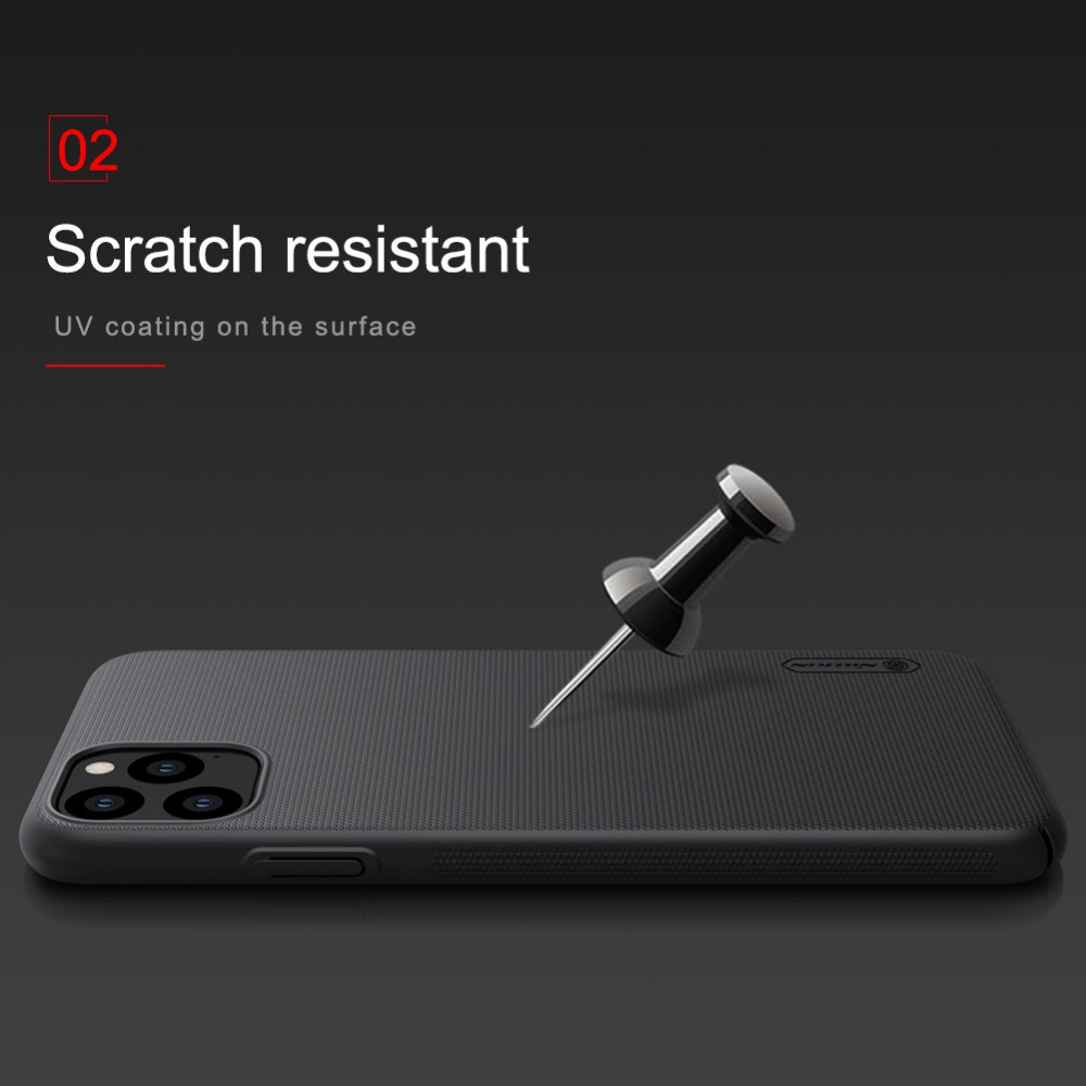 Ốp Lưng Sần chống sốc cho iPhone 11 Pro hiệu Nillkin Super Frosted Shield - Hàng Chính Hãng